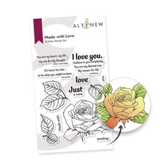 Altenew Stamp & Die & Stencil Bundle Made With Love