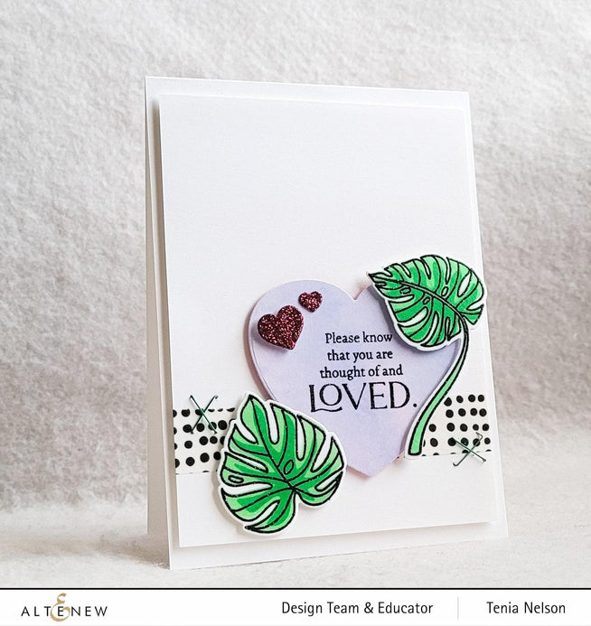 Altenew Stamp & Die & Stencil Bundle Monsteras and Quotes Stamp & Die & Stencil Bundle