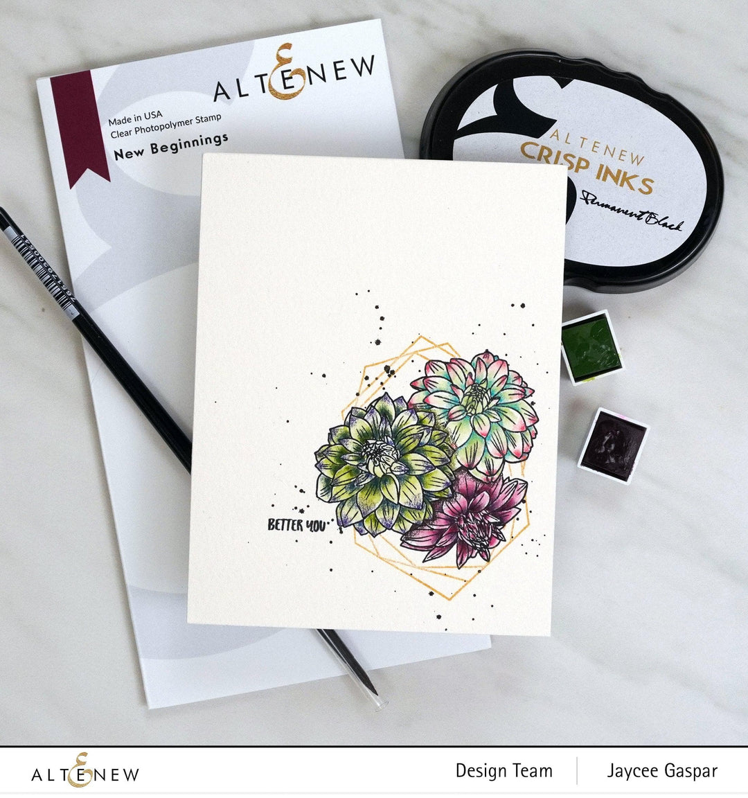 Altenew Stamp & Die & Stencil Bundle New Beginnings Stamp & Die & Mask Stencil Bundle