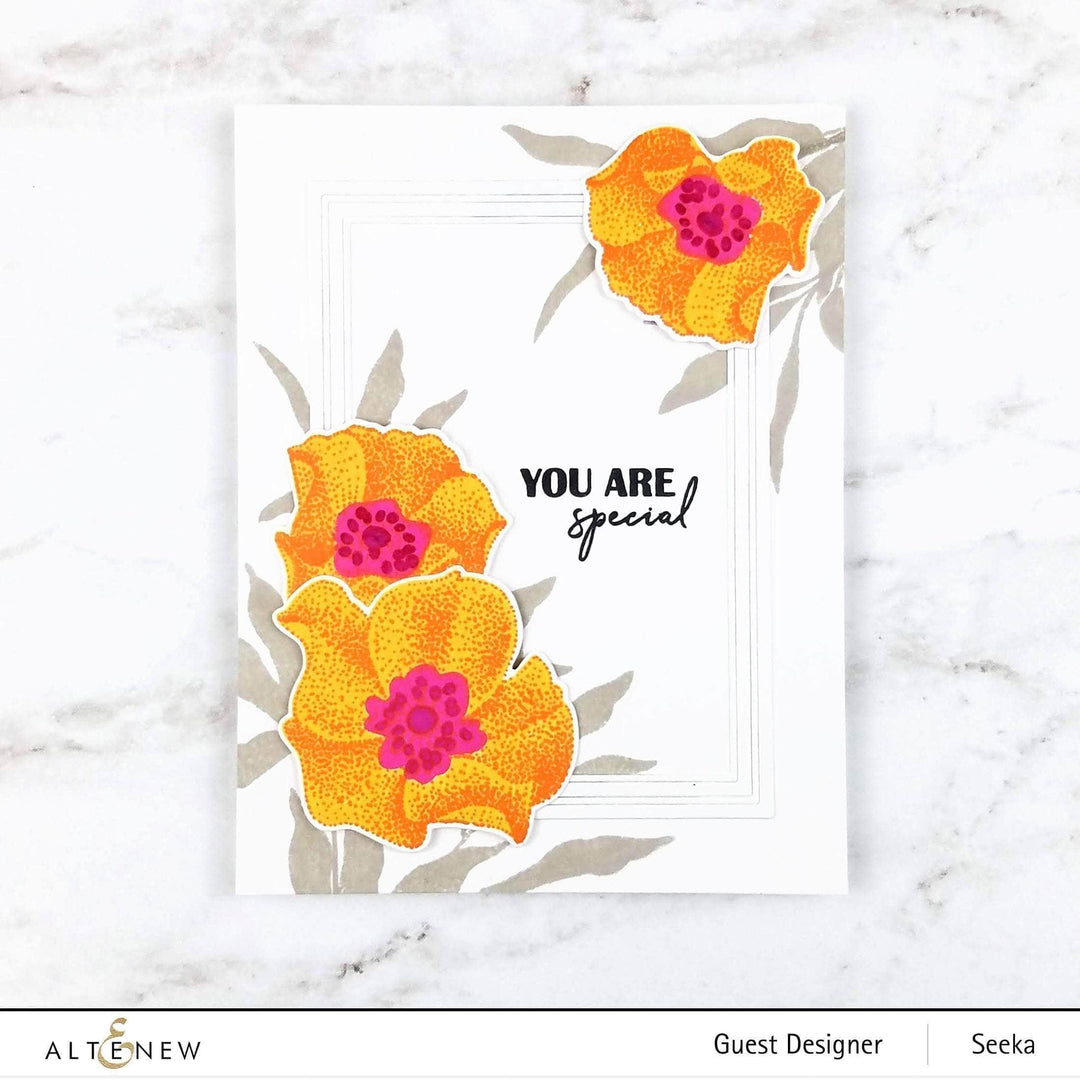 Altenew Stamp & Die & Stencil Bundle Peaceful Reverie Stamp & Die & Mask Stencil Bundle