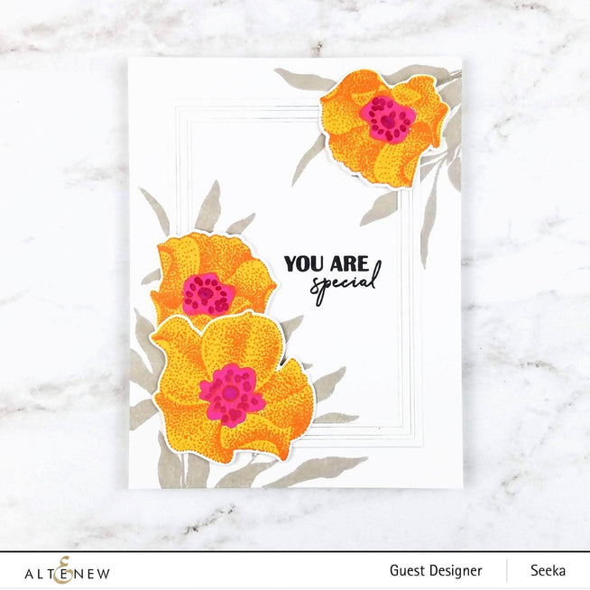 Altenew Stamp & Die & Stencil Bundle Peaceful Reverie Stamp & Die & Mask Stencil Bundle