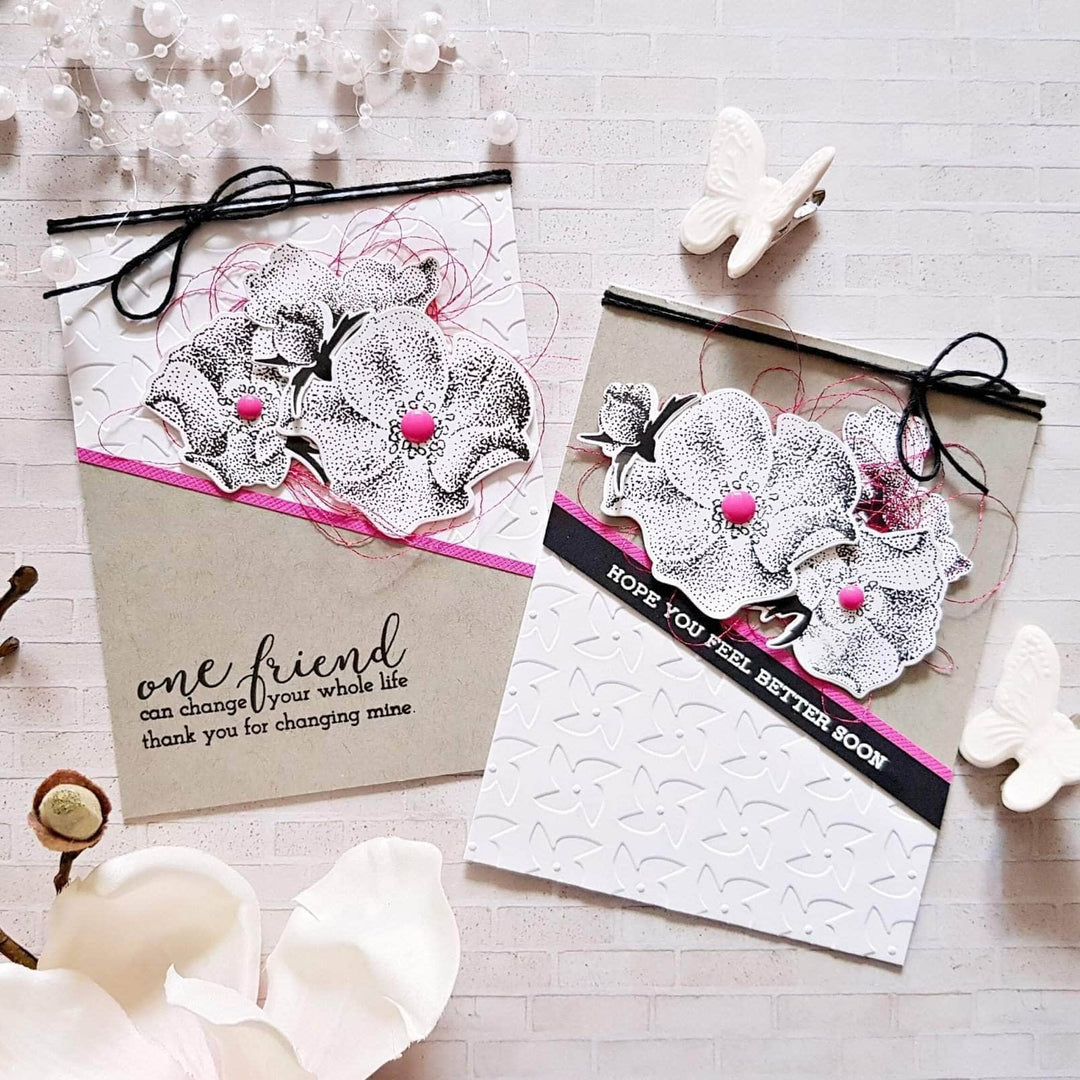 Altenew Stamp & Die & Stencil Bundle Peaceful Reverie Stamp & Die & Mask Stencil Bundle