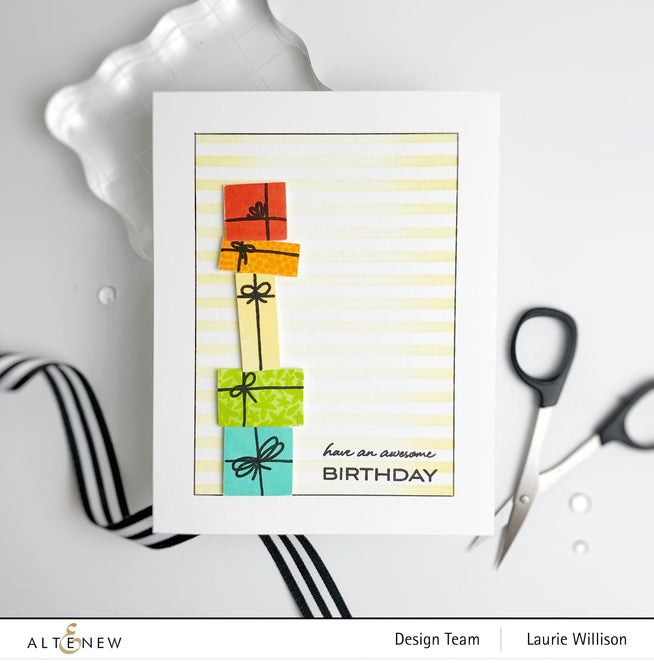 Altenew Stamp & Die & Stencil Bundle Piles of Presents Stamp & Die & Mask Stencil Bundle