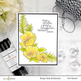 Altenew Stamp & Die & Stencil Bundle Poppy Arrangement Stamp & Die & Stencil Bundle