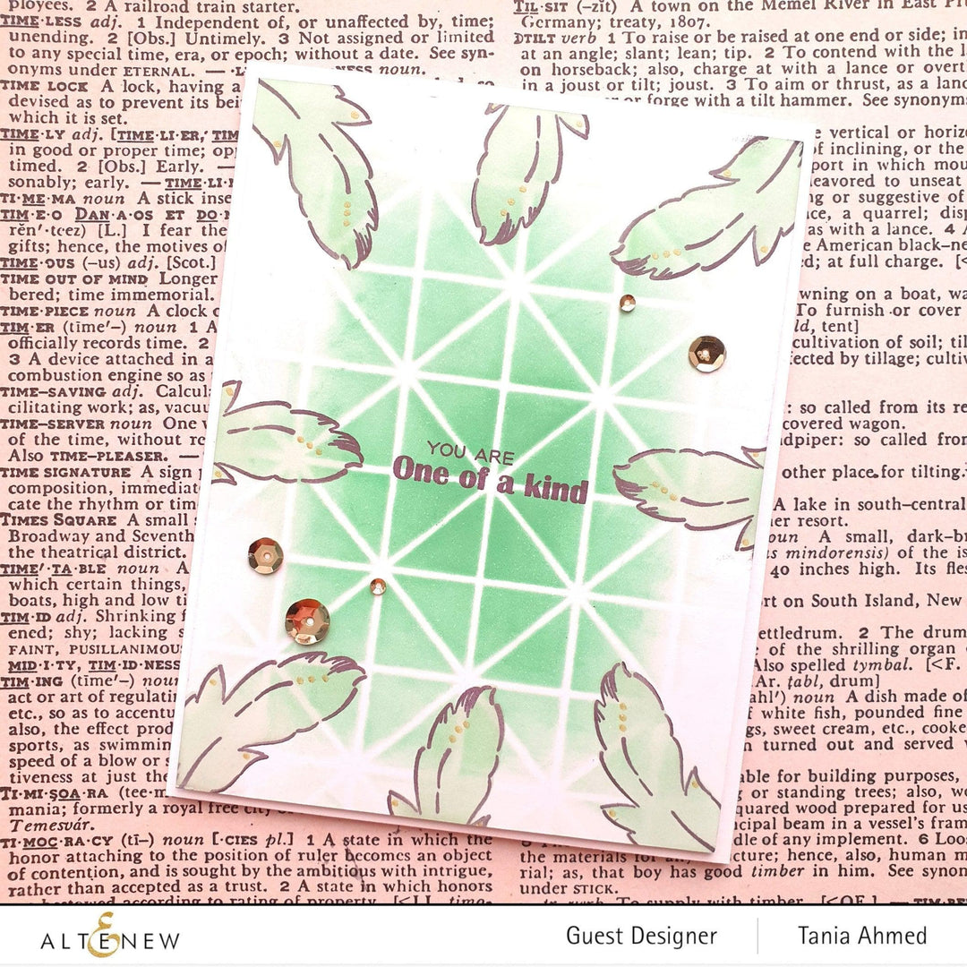 Altenew Stamp & Die & Stencil Bundle Precious Blooms Stamp & Die & Mask Stencil Bundle