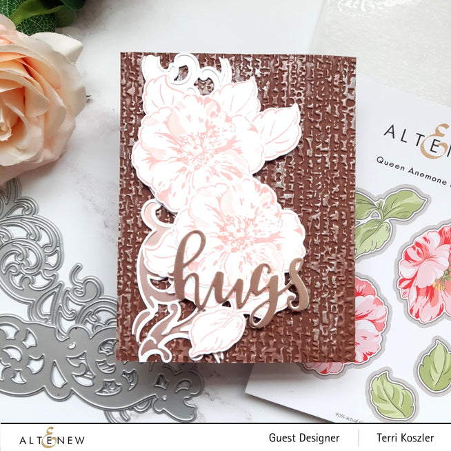 Altenew Stamp & Die & Stencil Bundle Queen Anemone