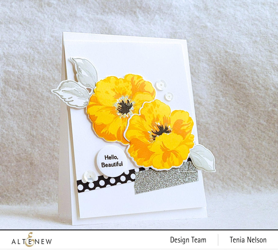Altenew Stamp & Die & Stencil Bundle Queen Anemone