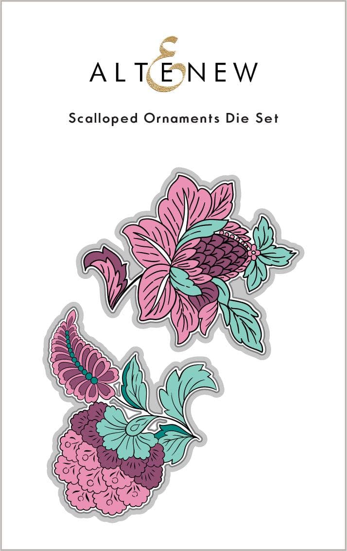 Altenew Stamp & Die & Stencil Bundle Scalloped Ornaments Stamp & Die & Stencil Bundle
