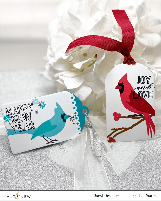 Altenew Stamp & Die & Stencil Bundle Season's Tweetings Stamp & Die & Mask Stencil Bundle