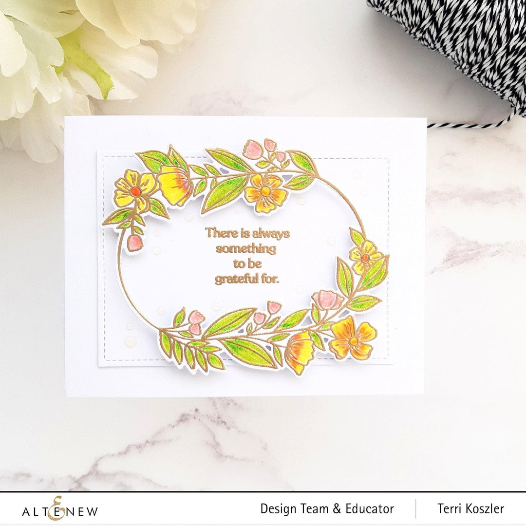 Altenew Stamp & Die & Stencil Bundle Sentimental Florals Stamp & Die & Stencil Bundle
