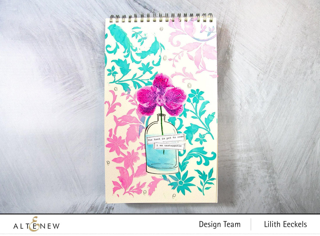 Altenew Stamp & Die & Stencil Bundle Spotted Orchid Stamp & Die & Mask Stencil Bundle