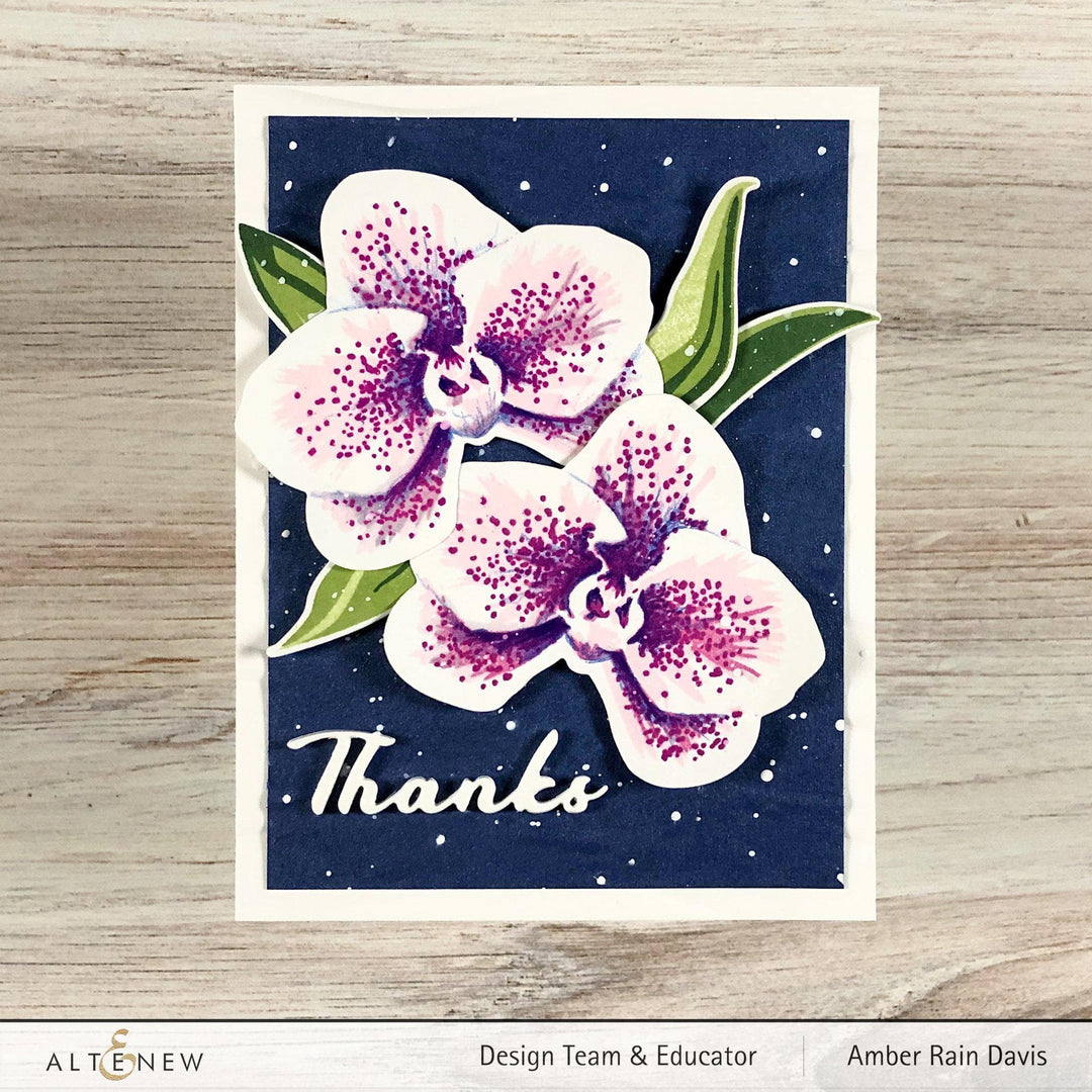 Altenew Stamp & Die & Stencil Bundle Spotted Orchid Stamp & Die & Mask Stencil Bundle