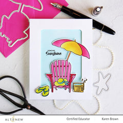 Altenew Stamp & Die & Stencil Bundle Summer Wishes Stamp & Die & Stencil Bundle