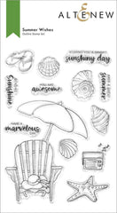 Altenew Stamp & Die & Stencil Bundle Summer Wishes Stamp & Die & Stencil Bundle
