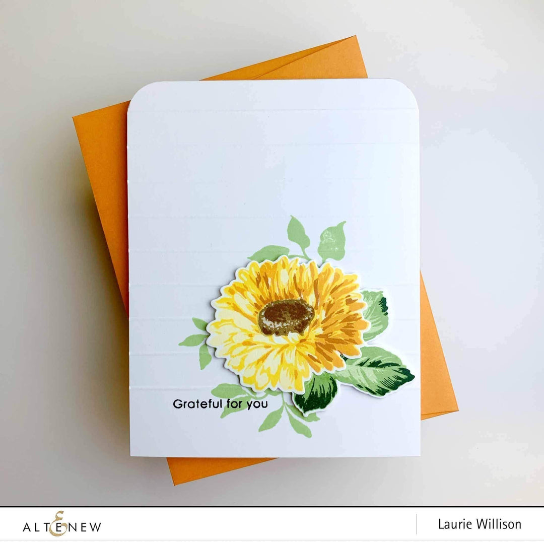 Altenew Stamp & Die & Stencil Bundle Sunflower Daisy Stamp & Die & Mask Stencil Bundle