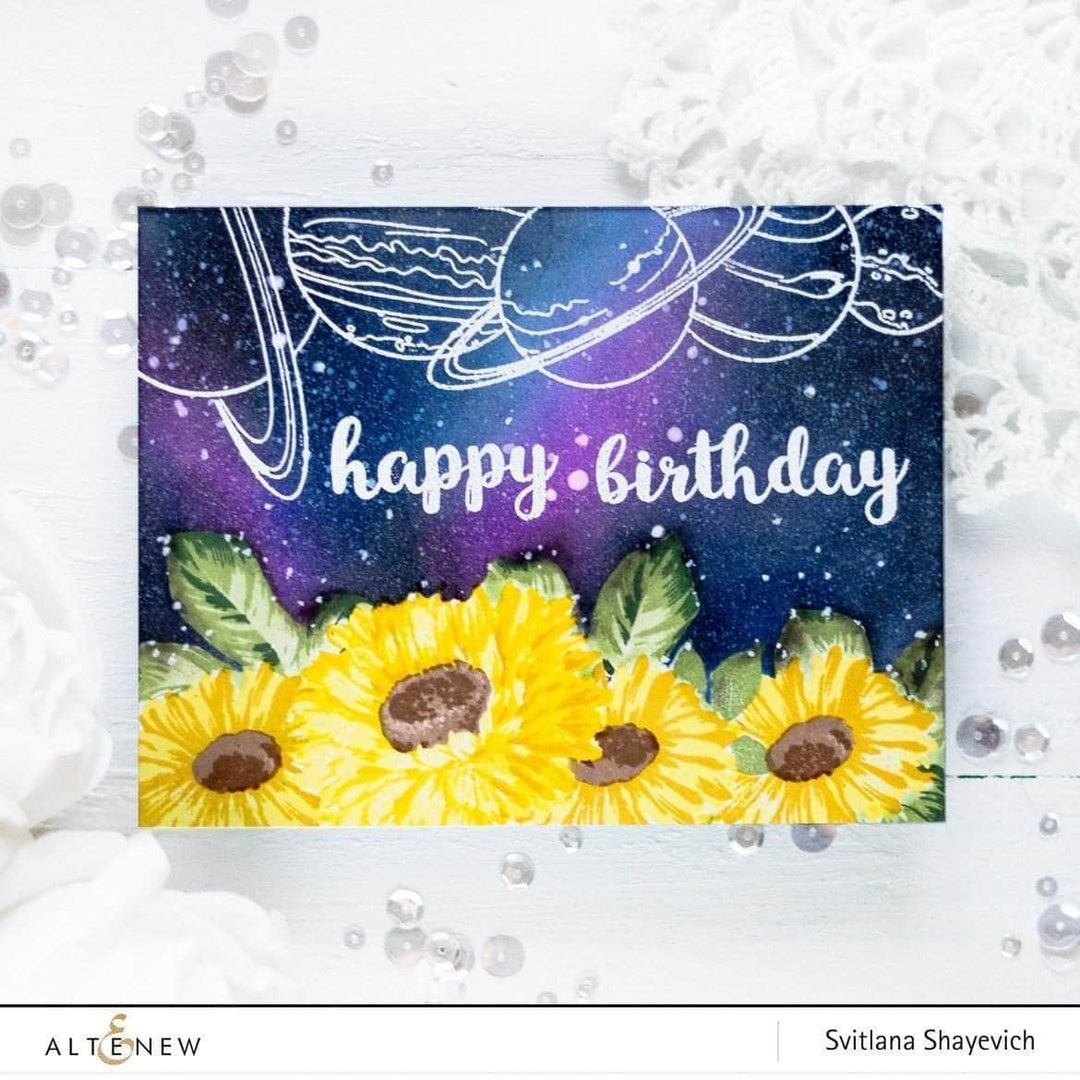 Altenew Stamp & Die & Stencil Bundle Sunflower Daisy Stamp & Die & Mask Stencil Bundle