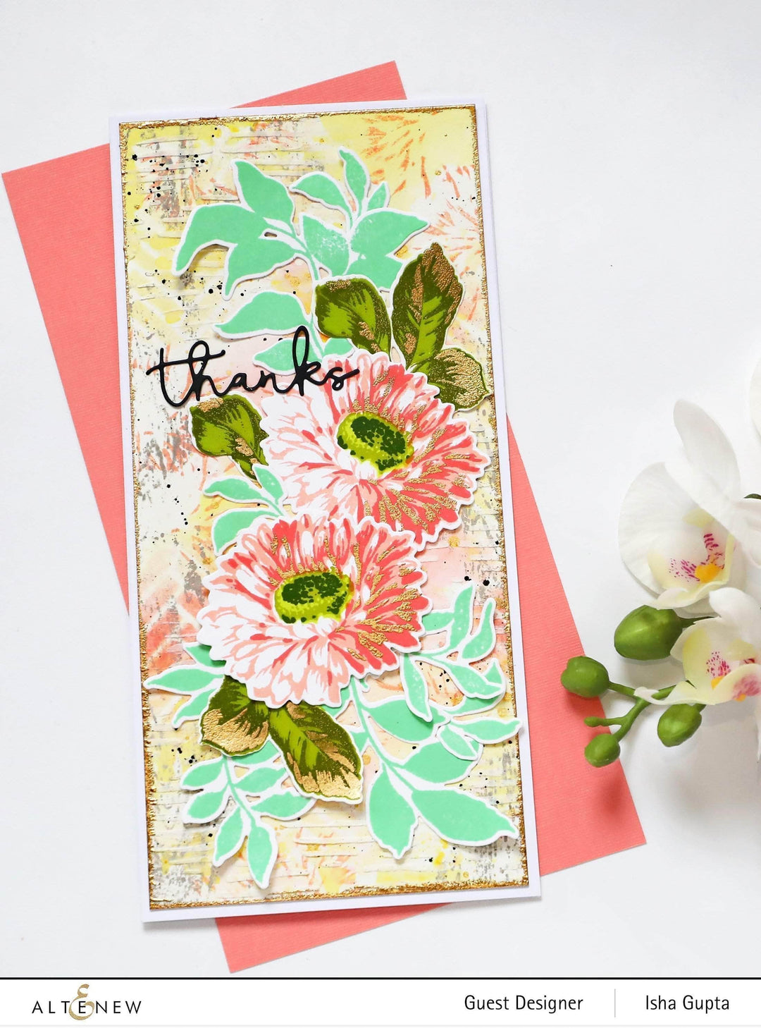 Altenew Stamp & Die & Stencil Bundle Sunflower Daisy Stamp & Die & Mask Stencil Bundle