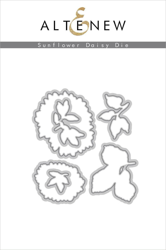 Altenew Stamp & Die & Stencil Bundle Sunflower Daisy Stamp & Die & Mask Stencil Bundle