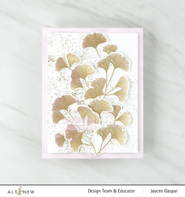 Altenew Stamp & Die & Stencil Bundle Sweet Ginkgo Stamp & Die & Coloring Stencil Bundle