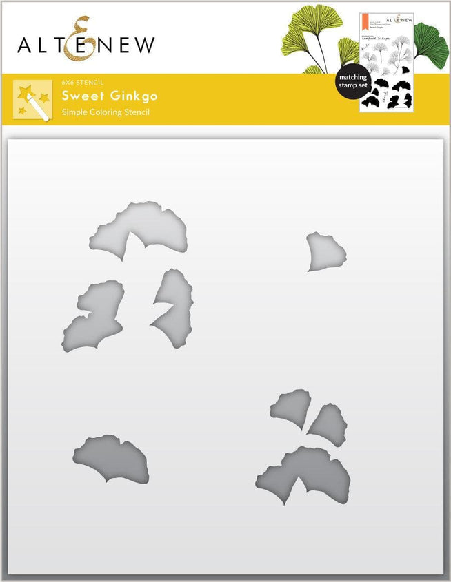 Altenew Stamp & Die & Stencil Bundle Sweet Ginkgo