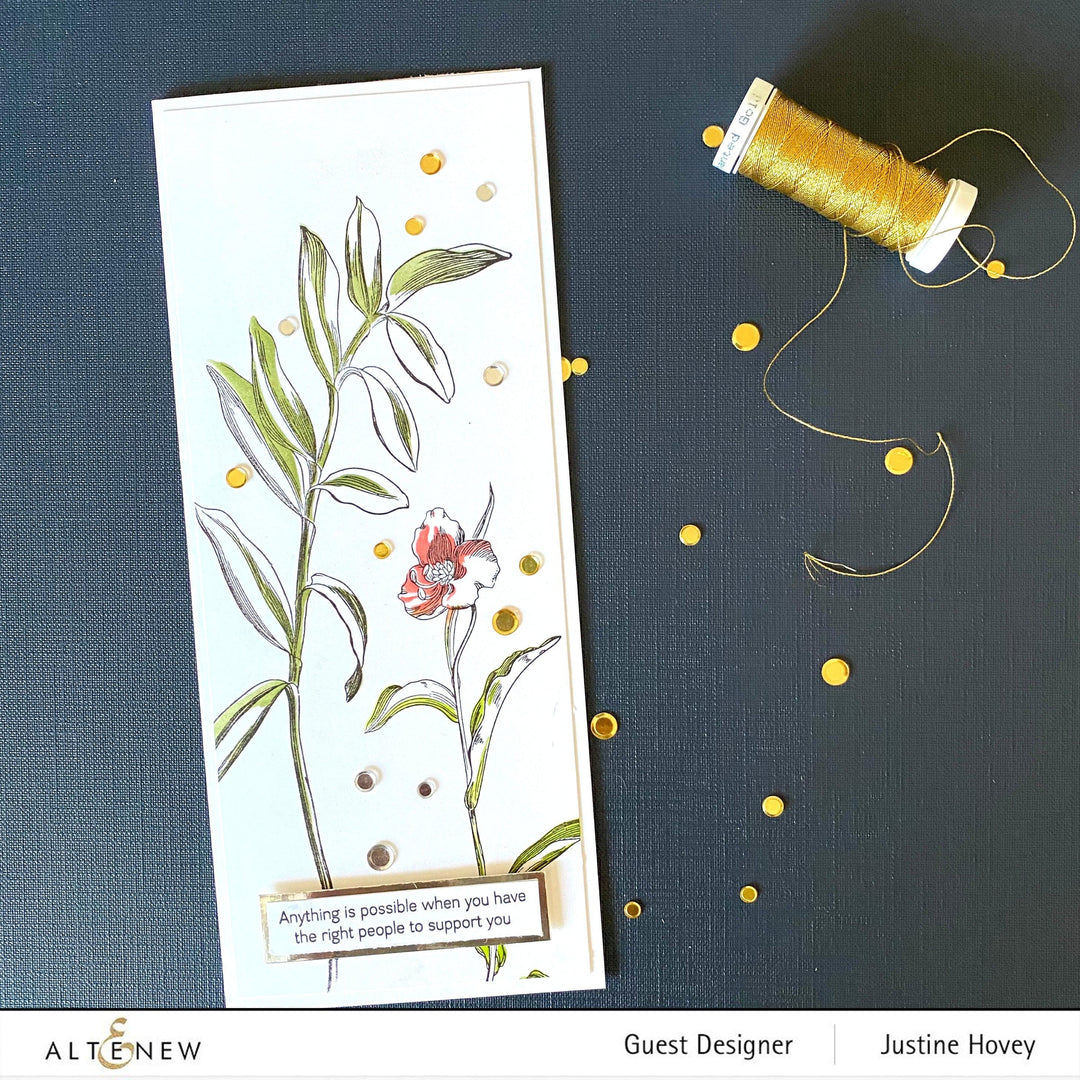 Altenew Stamp & Die & Stencil Bundle Tall Foliage