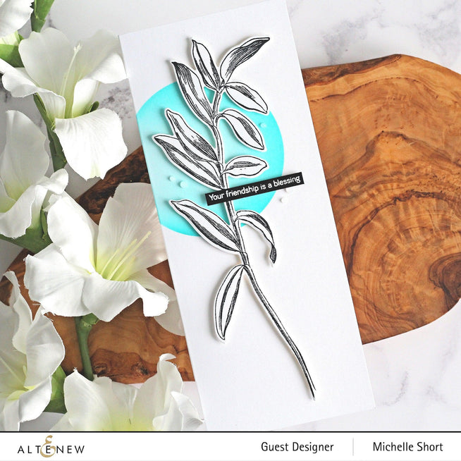 Altenew Stamp & Die & Stencil Bundle Tall Foliage