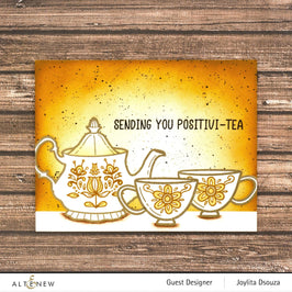 Altenew Stamp & Die & Stencil Bundle Tea for Two Stamp & Die & Stencil Bundle