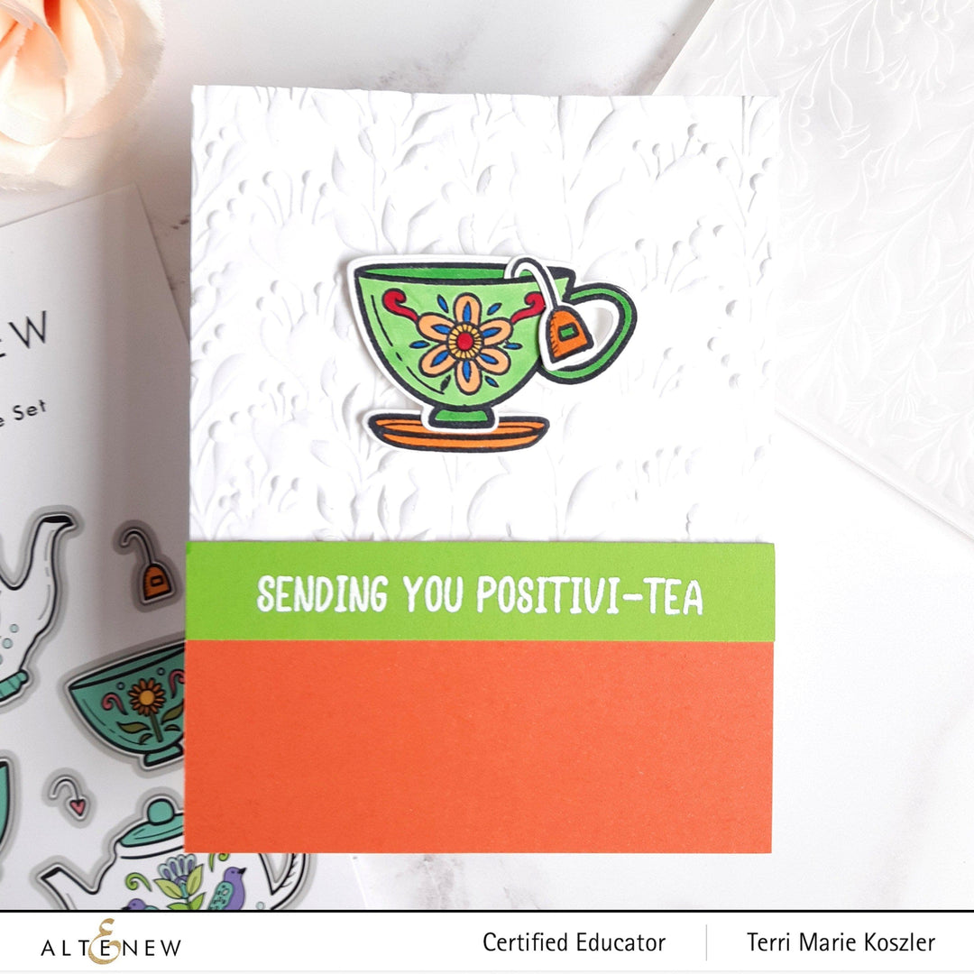 Altenew Stamp & Die & Stencil Bundle Tea for Two Stamp & Die & Stencil Bundle