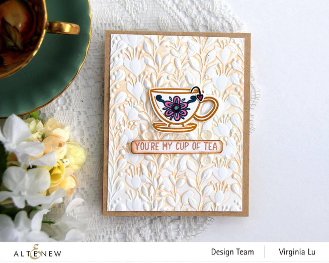 Altenew Stamp & Die & Stencil Bundle Tea for Two Stamp & Die & Stencil Bundle