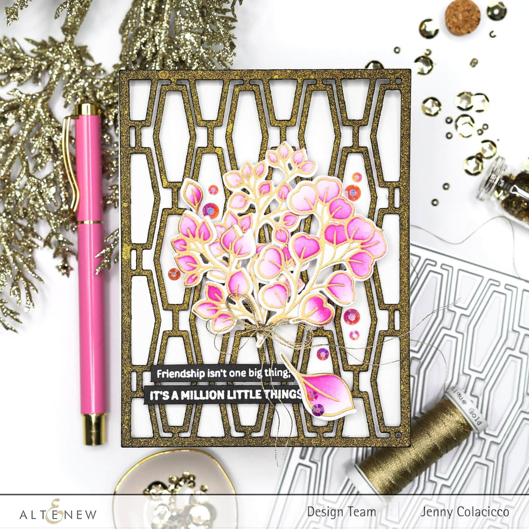 Altenew Stamp & Die & Stencil Bundle True Friends Stamp & Die & Coloring Stencil Bundle