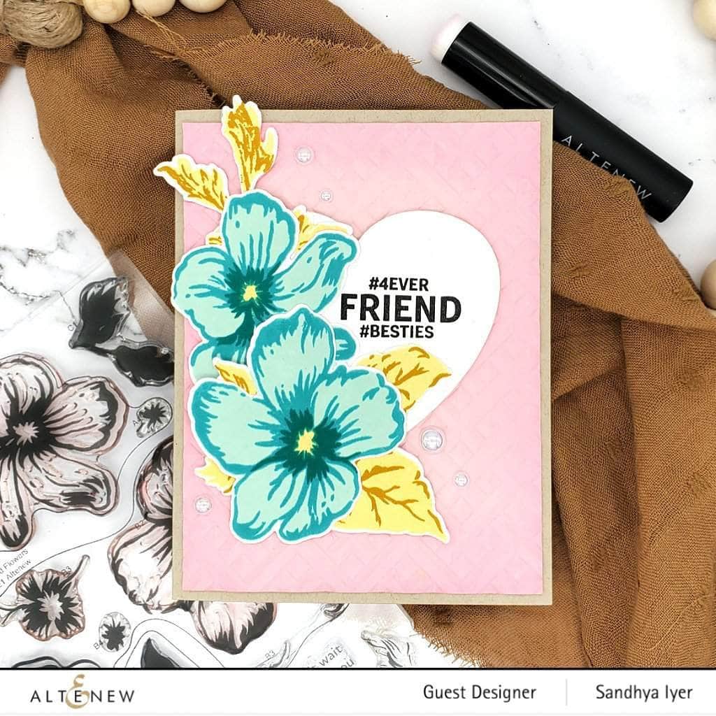 Altenew Stamp & Die & Stencil Bundle True Friends Stamp & Die & Coloring Stencil Bundle