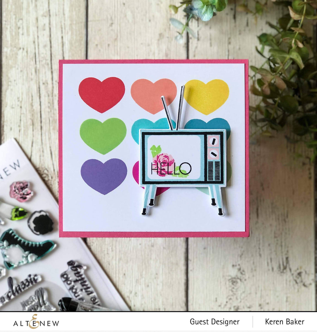 Altenew Stamp & Die & Stencil Bundle Vintage Vibes Stamp & Die & Coloring Stencil Bundle