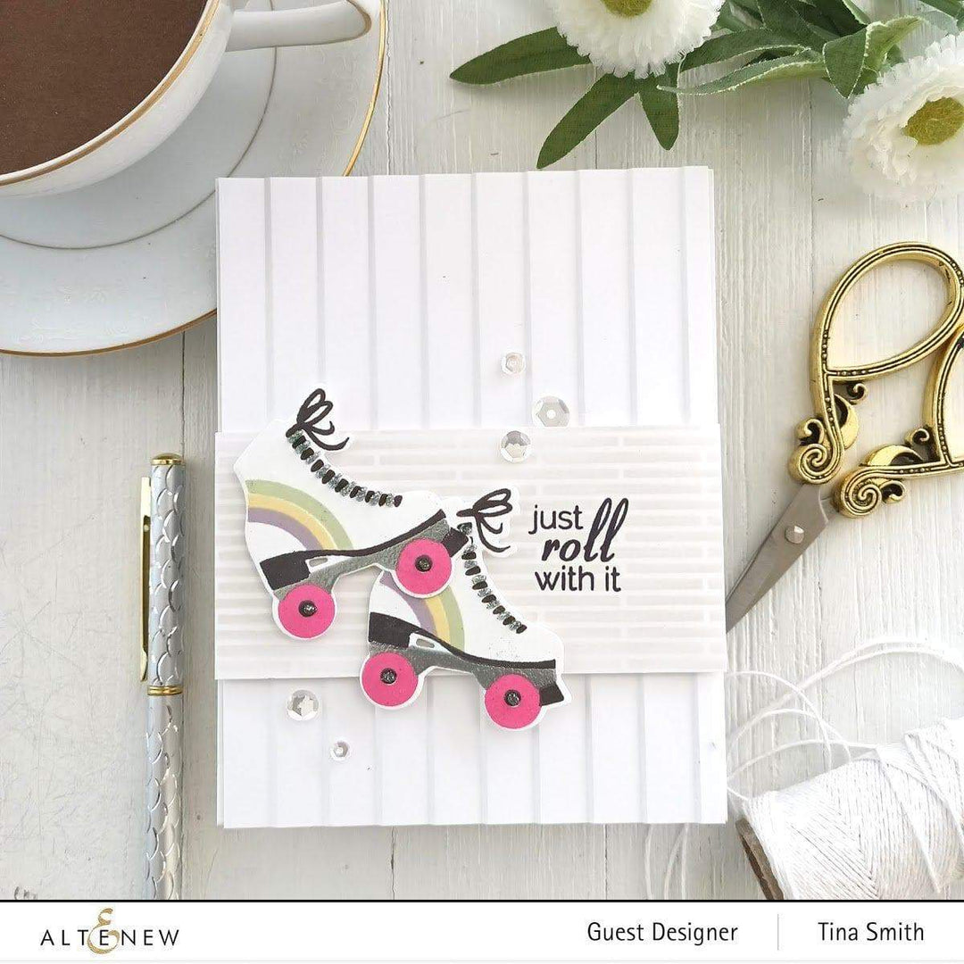 Altenew Stamp & Die & Stencil Bundle Vintage Vibes Stamp & Die & Coloring Stencil Bundle