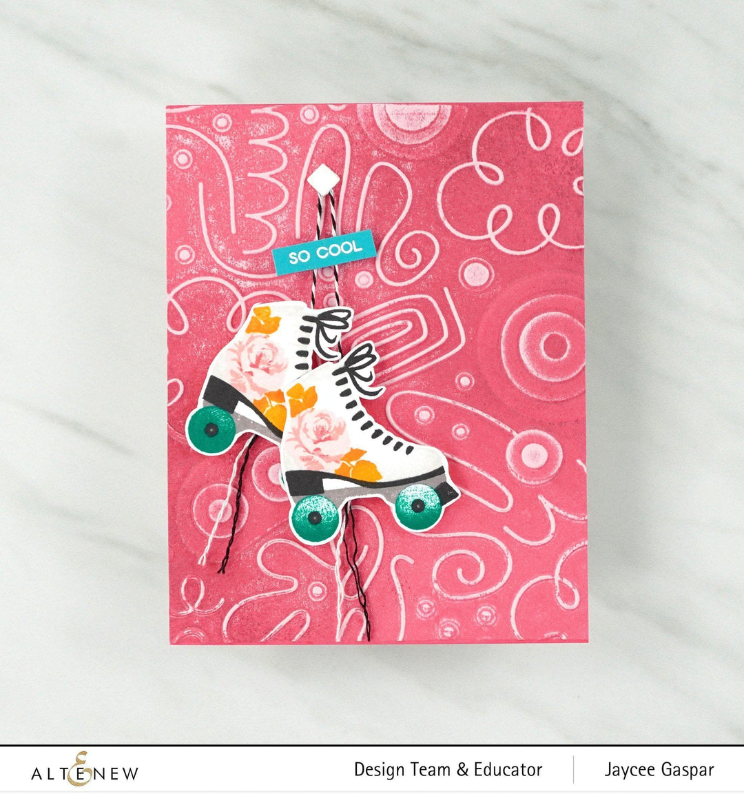 Altenew Stamp & Die & Stencil Bundle Vintage Vibes Stamp & Die & Coloring Stencil Bundle