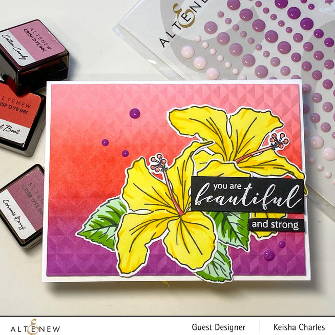 Altenew Stamp & Die & Stencil Bundle You Are Beautiful Stamp & Die & Coloring Stencil Bundle