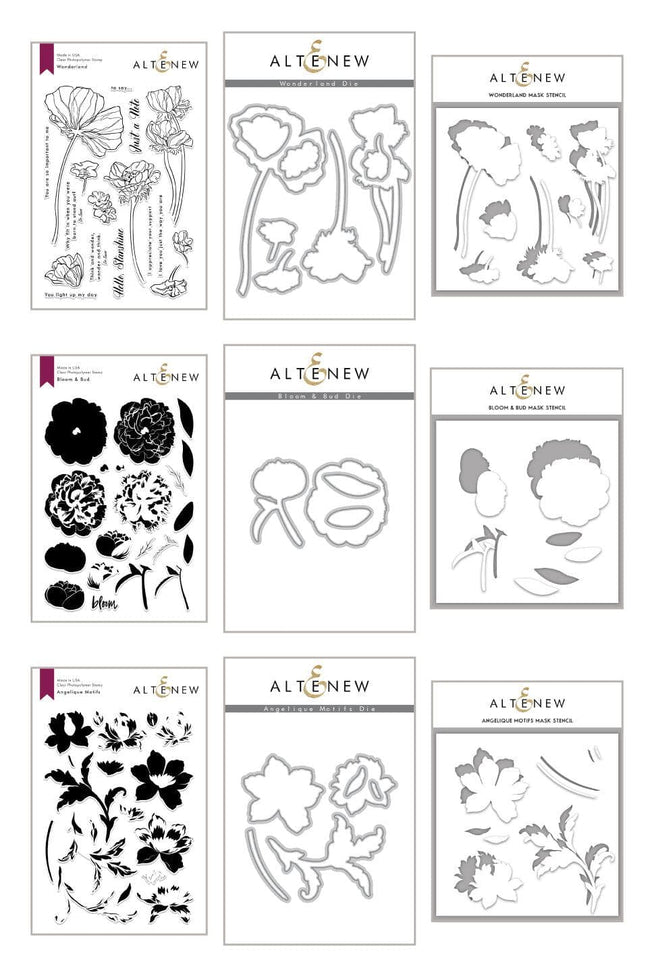 Altenew Stamp & Die & Stencil Bundle Amazing Astrology Coordinating Stamp & Die & Mask Stencil Bundle