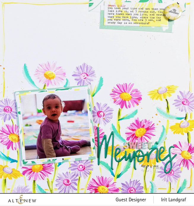 Retired - Beloved Daisy Stamp & Die & Mask Stencil Bundle - Altenew