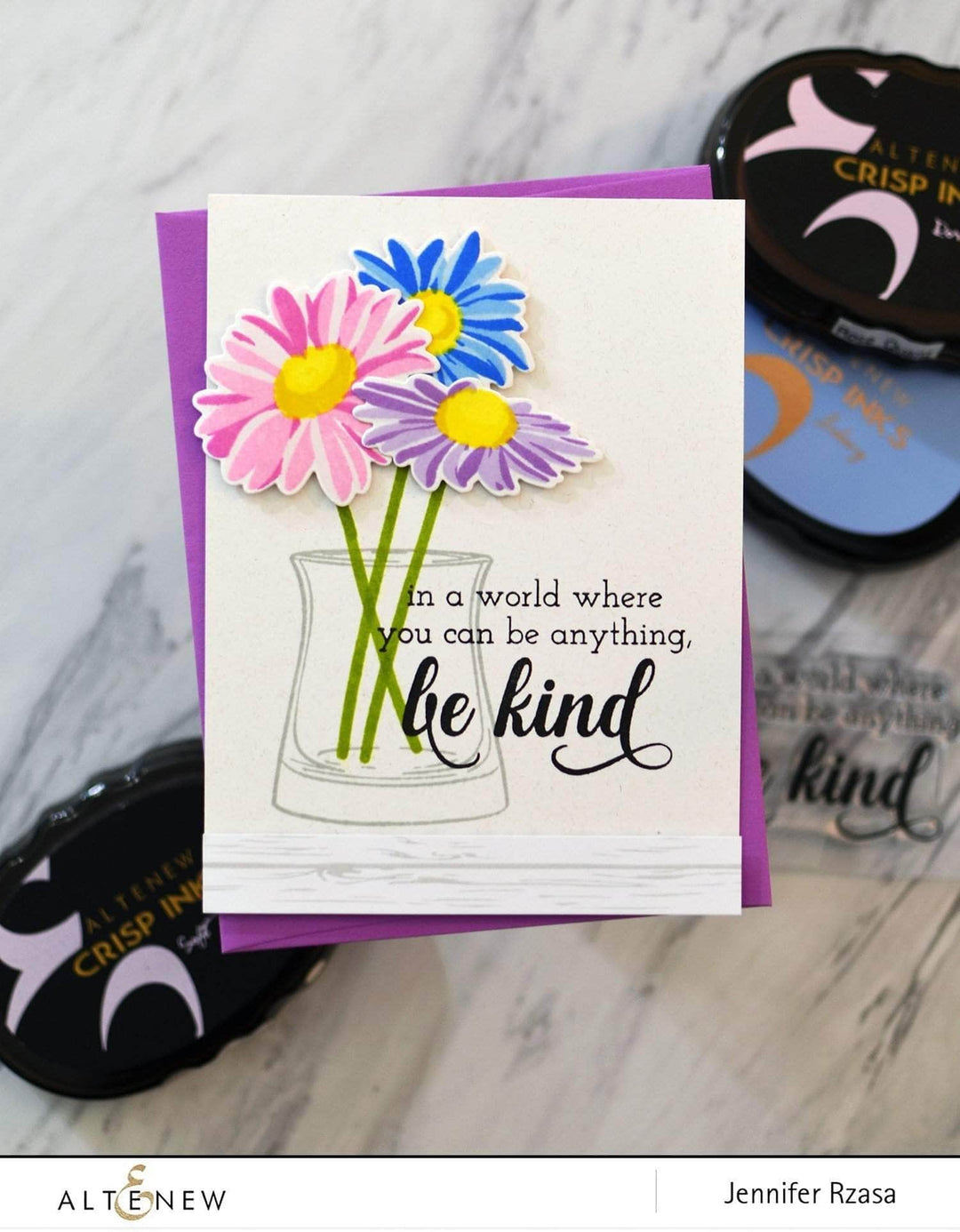 Retired - Beloved Daisy Stamp & Die & Mask Stencil Bundle - Altenew