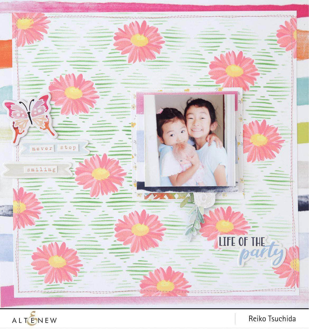 Retired - Beloved Daisy Stamp & Die & Mask Stencil Bundle - Altenew