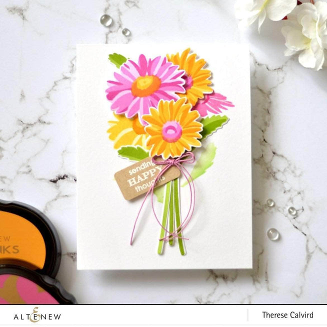 Retired - Beloved Daisy Stamp & Die & Mask Stencil Bundle - Altenew
