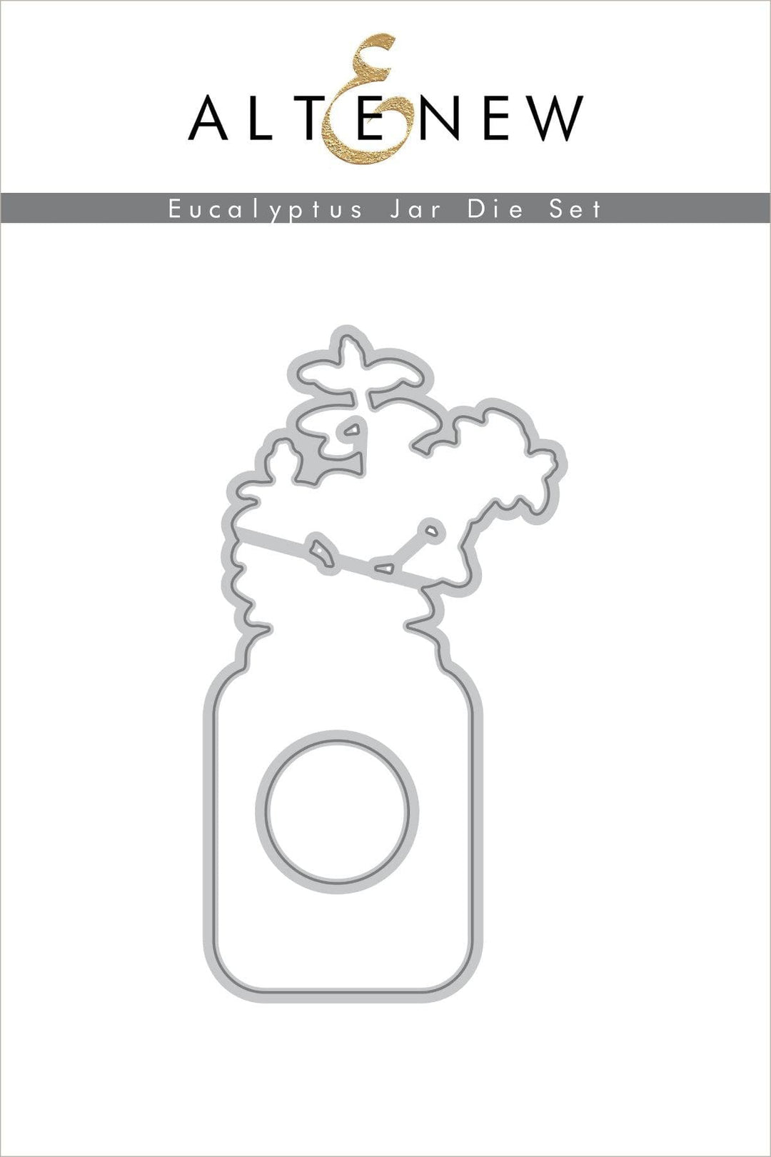 Altenew Stamp & Die & Stencil Bundle Eucalyptus Jar Stamp & Die & Mask Stencil Bundle