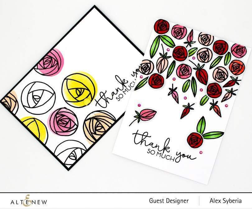 Altenew Stamp & Die & Stencil Bundle Fond Appreciation Coordinating Stamp & Die & Mask Stencil Bundle