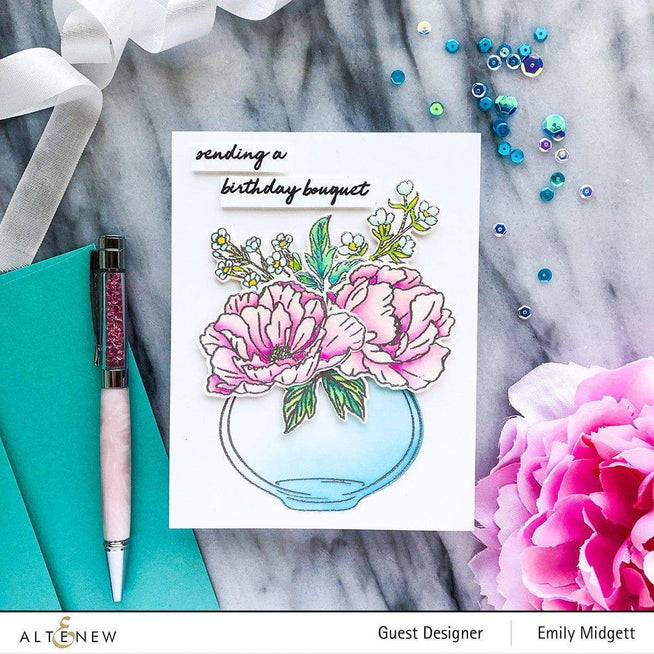 Altenew Stamp & Die & Stencil Bundle Fond Appreciation Coordinating Stamp & Die & Mask Stencil Bundle