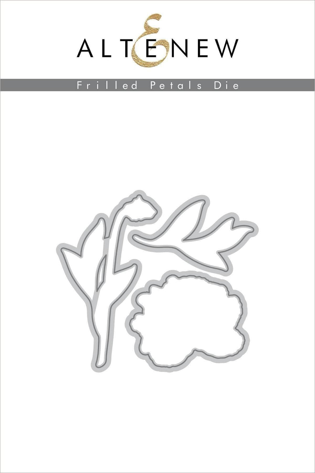 Altenew Stamp & Die & Stencil Bundle Z - Frilled Petals Stamp & Die & Mask Stencil Bundle