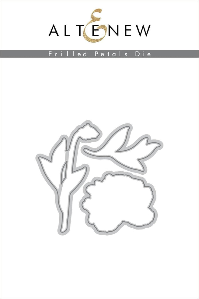 Altenew Stamp & Die & Stencil Bundle Z - Frilled Petals Stamp & Die & Mask Stencil Bundle
