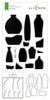 Altenew Stamp & Die & Stencil Bundle Mod Vases Stamp & Die & Mask Stencil Bundle