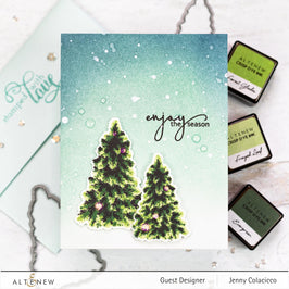 Altenew Stamp & Die & Stencil Bundle Plentiful Pine Stamp & Die & Mask Stencil Bundle