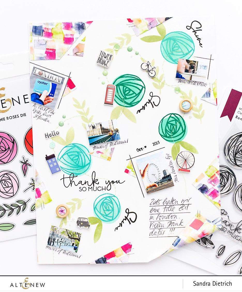 Altenew Stamp & Die & Stencil Bundle Rennie Roses Stamp & Die & Mask Stencil Bundle