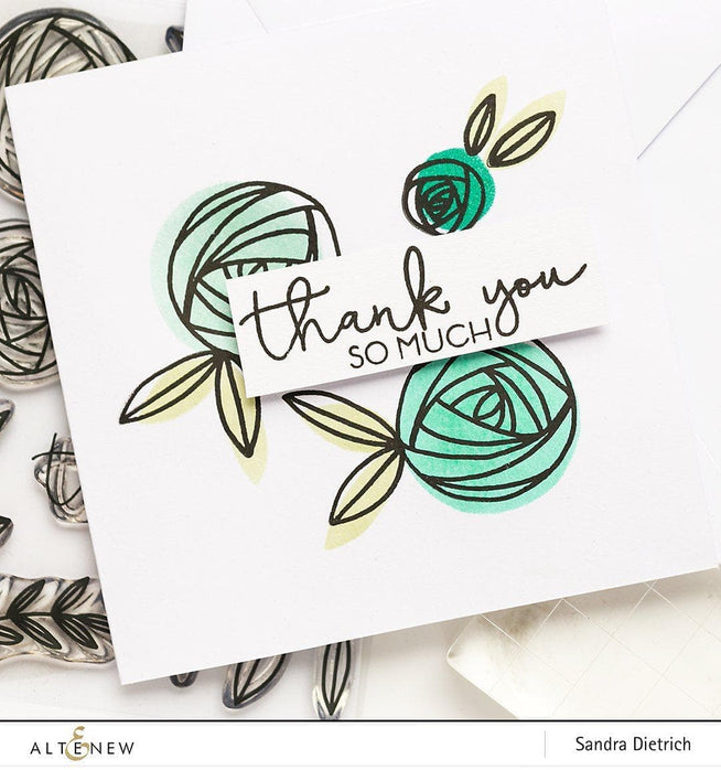 Altenew Stamp & Die & Stencil Bundle Rennie Roses Stamp & Die & Mask Stencil Bundle