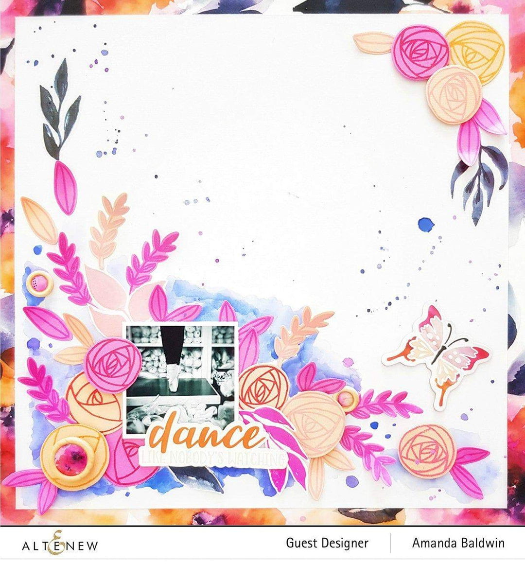 Altenew Stamp & Die & Stencil Bundle Rennie Roses Stamp & Die & Mask Stencil Bundle